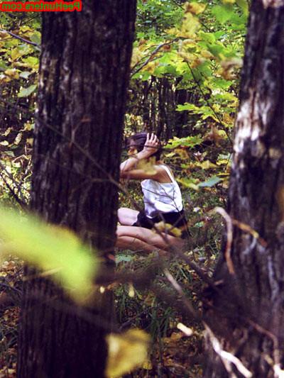 16P Spying on teen peeing in the forest