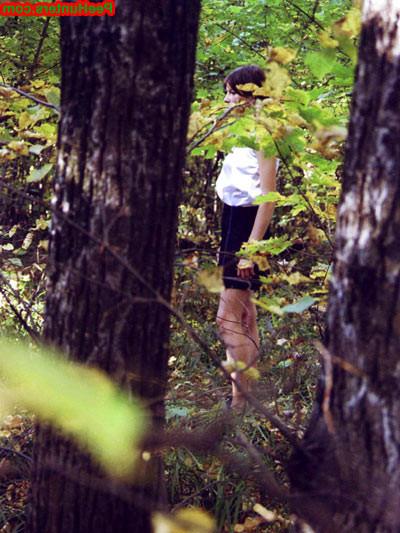 16P Spying on teen peeing in the forest