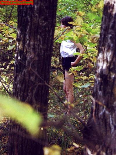 16P Spying on teen peeing in the forest