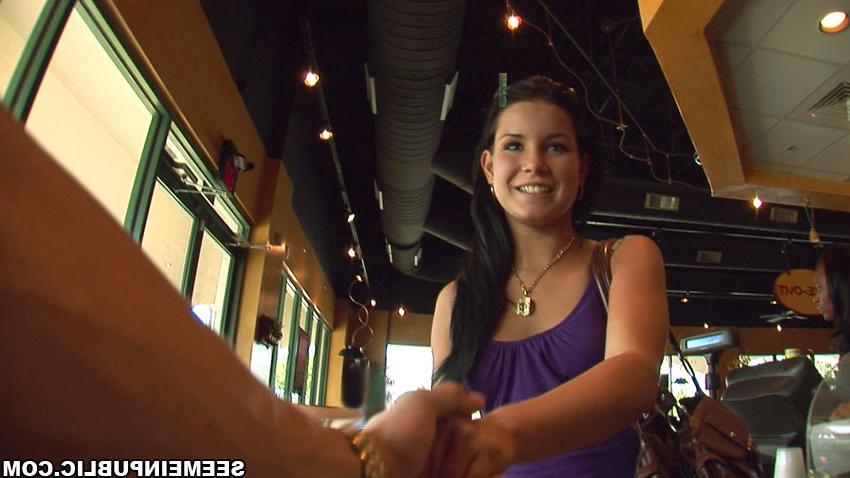15P Cute babe having sex in public