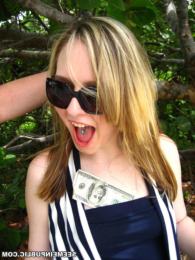 15P true amateur blonde teen gets banged hard in a forest