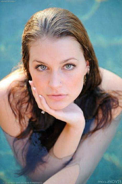 16P Natural Busty Teen Goes For Swim