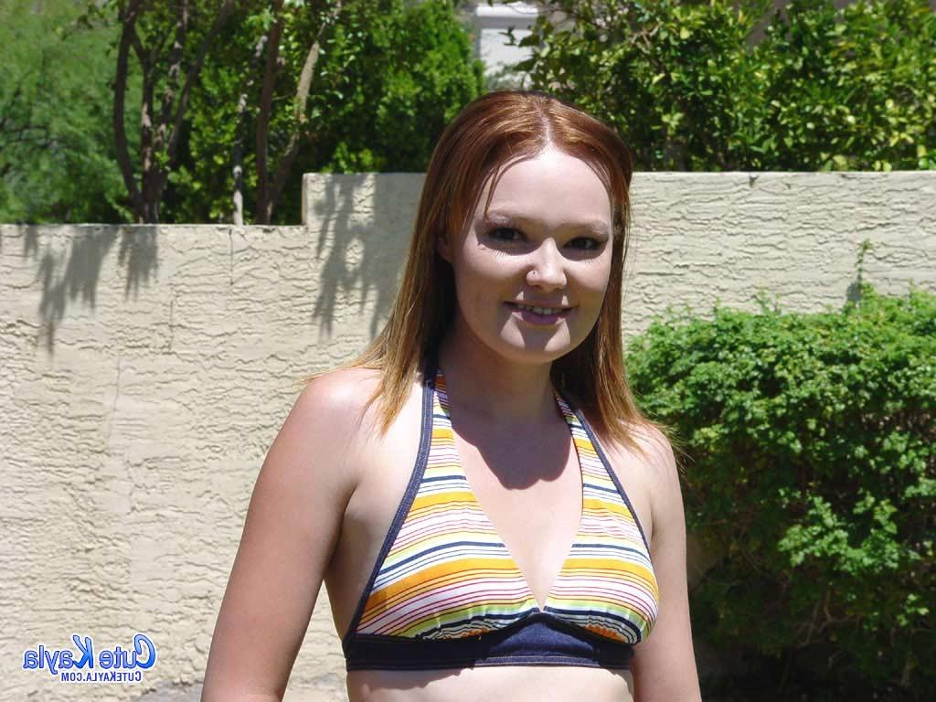 18P Redhead teen nude outside