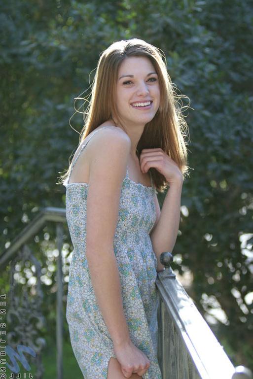 15P Topless outdoor teen