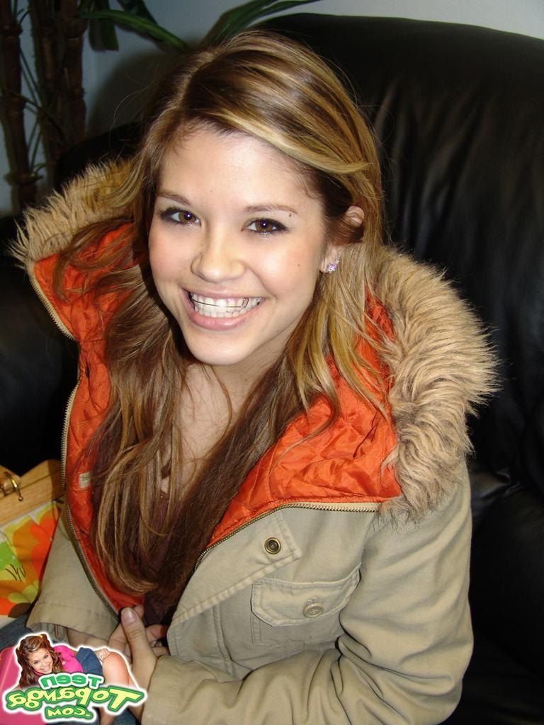 15P Petite eighteen year old slides down her panties