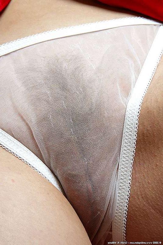 15P See thru white lace panties