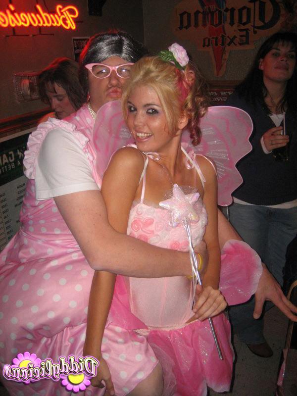 16P Tiny teen in fairy costume for Halloween
