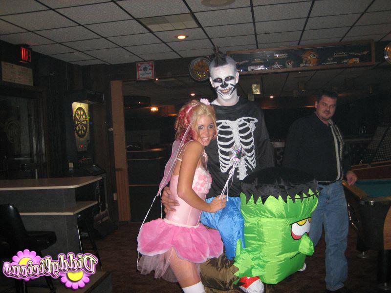16P Tiny teen in fairy costume for Halloween