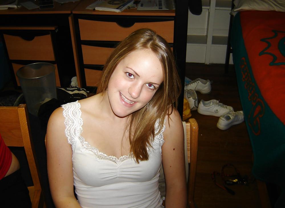 21P Blond Amateur Girlfriend Sucking her Bf's dick