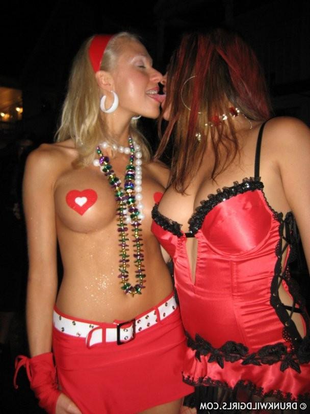 15P naughty drunk party girls flashing perky tits