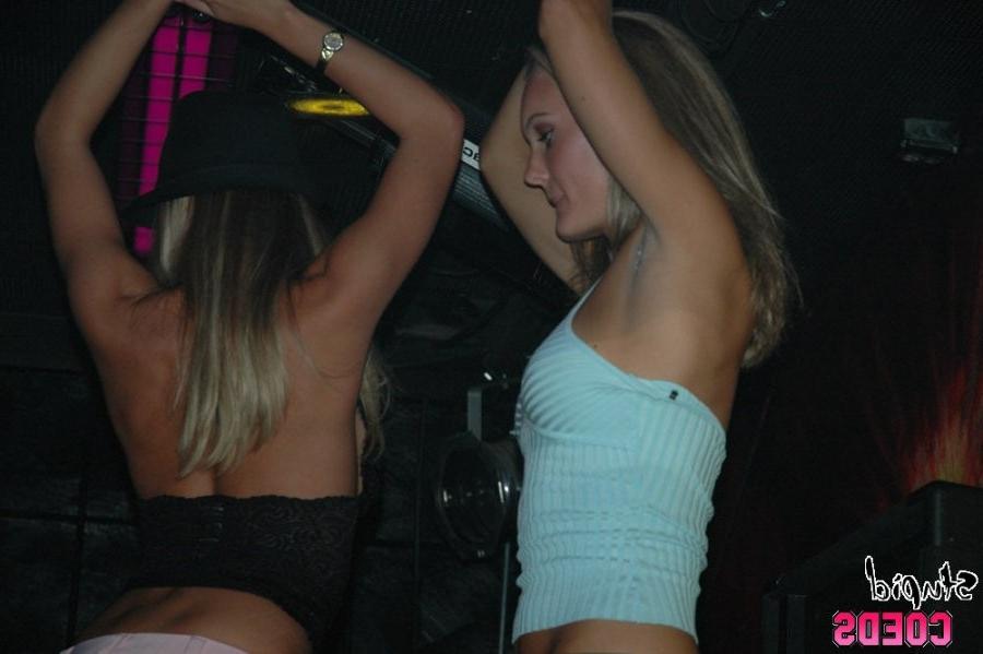 15P horny drunk college hotties flashing firm tits
