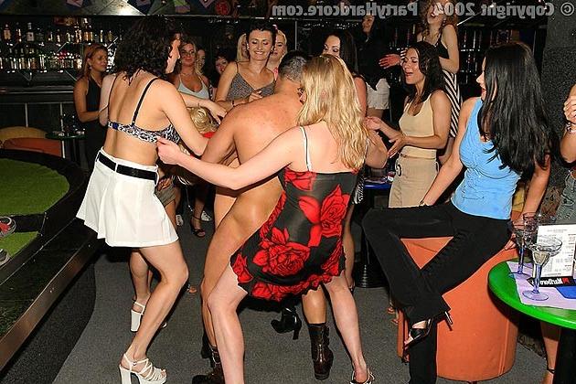 16P Curious drunk women touching naked stranger