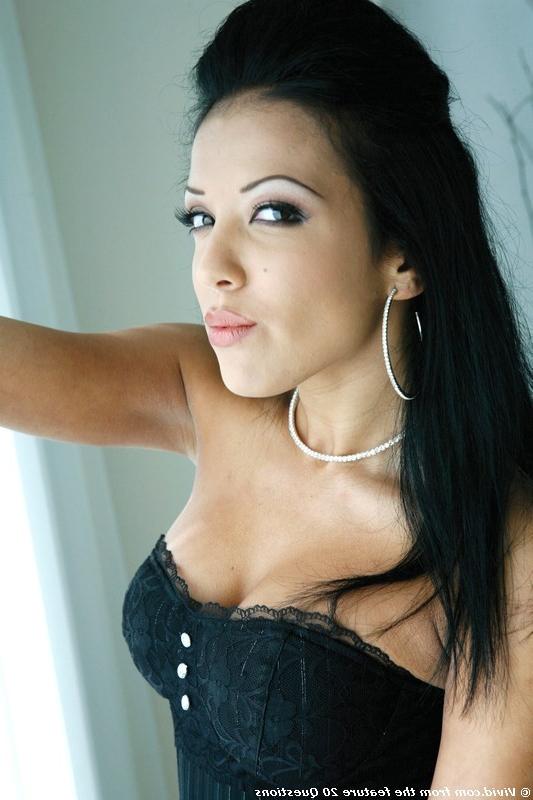 15P Maya Gates stripping off her hot corset