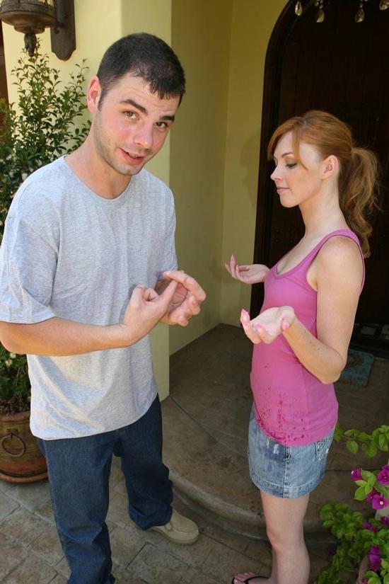 17P Nice boobs redhead babe getting drilled by a huge cock