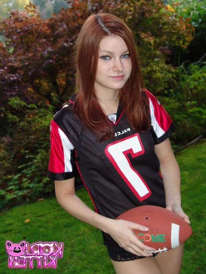 12P Kori playing football