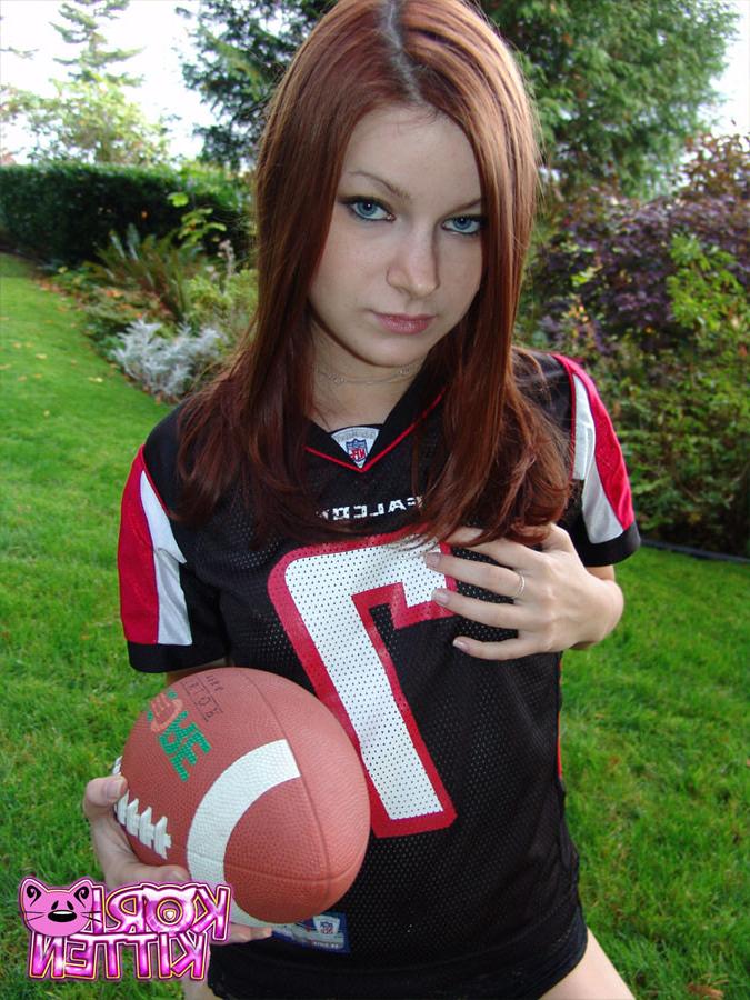 12P Kori playing football