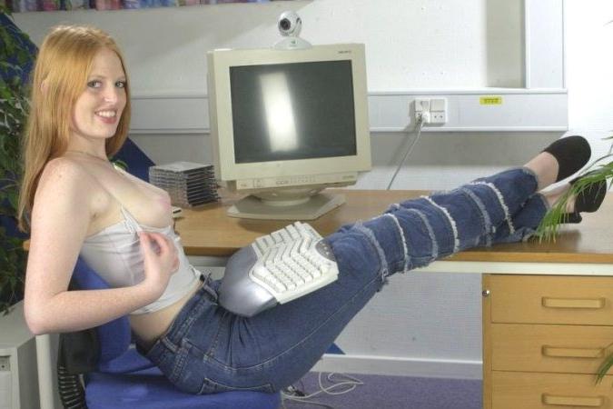 16P Freckled Real Redhead Neighbor Gal Teases For Her Computer Cam