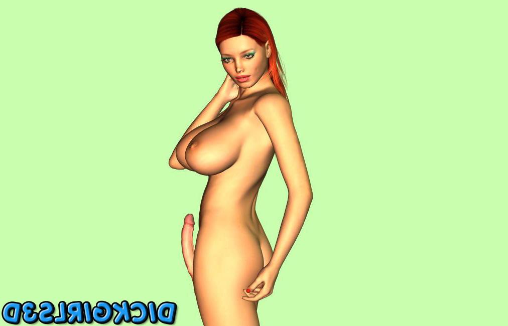 16P Busty redhead 3d dickgirl