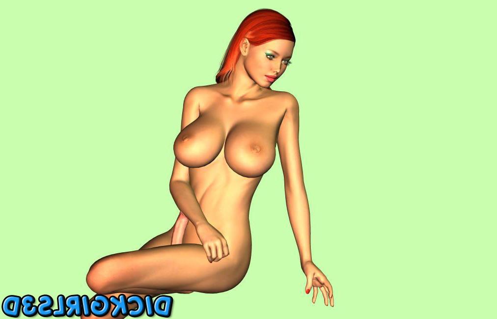 16P Busty redhead 3d dickgirl