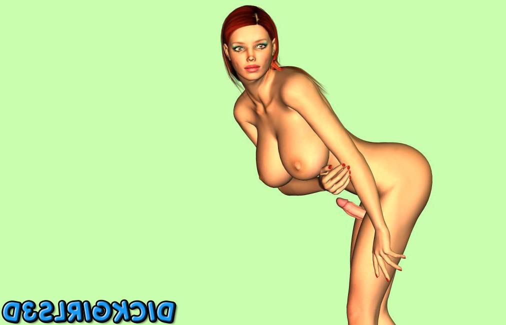 16P Busty redhead 3d dickgirl