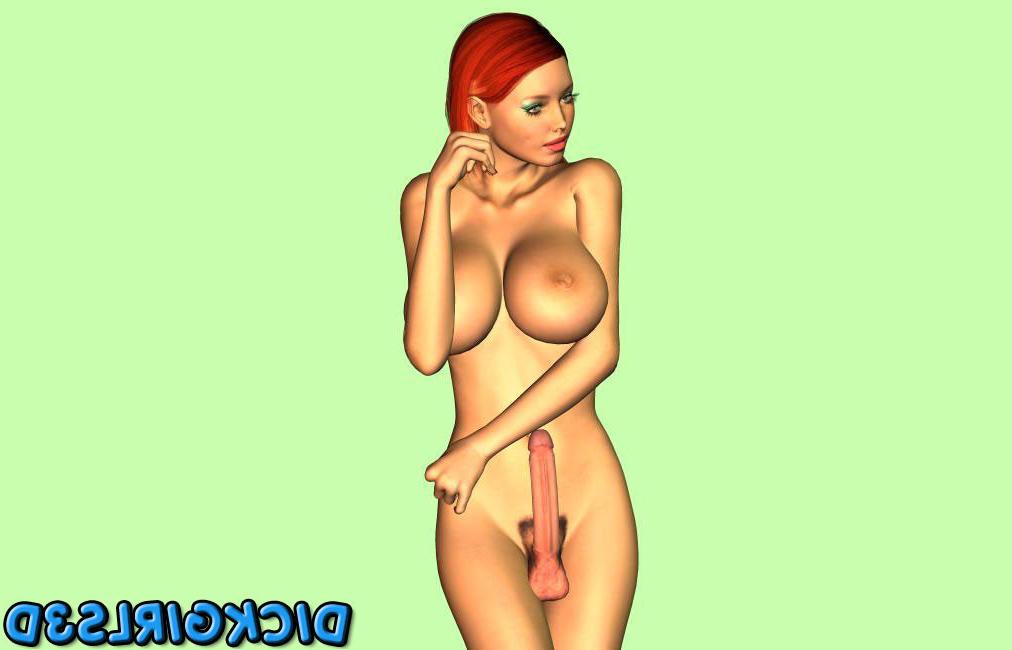 16P Busty redhead 3d dickgirl