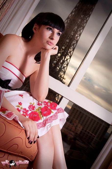 15P Pretty Bailey Jay takes off her Paris party dress