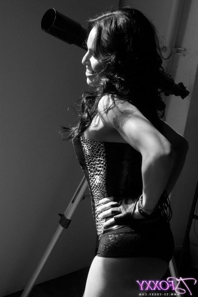 16P Sexy shemale posing in a corset