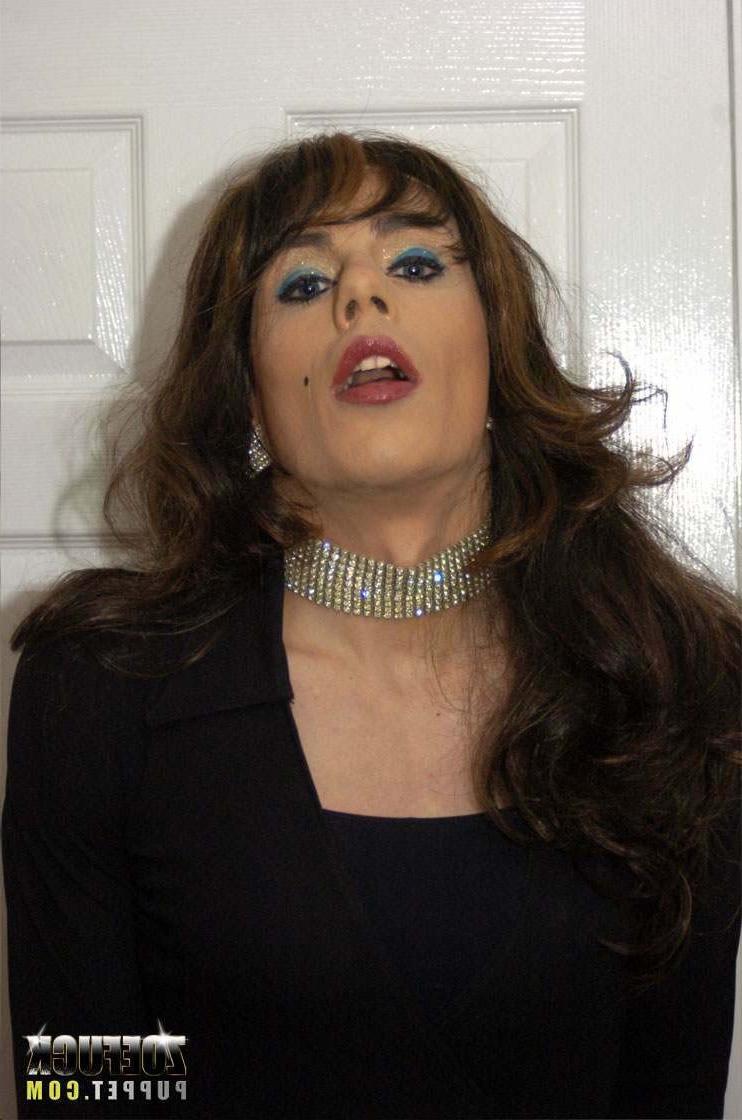 16P Tranny stroking her hard dick
