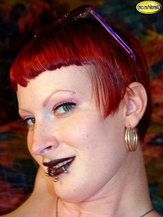 16P Goth tranny takes off her latex dress