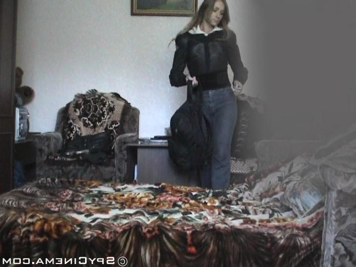 12P Undressing girl caught on bedroom spy cam