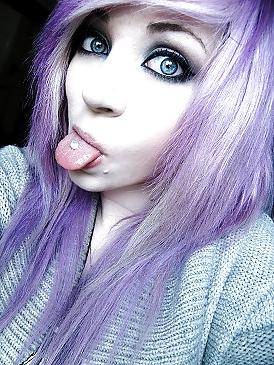 13P Me (Purple, blue and black hair)