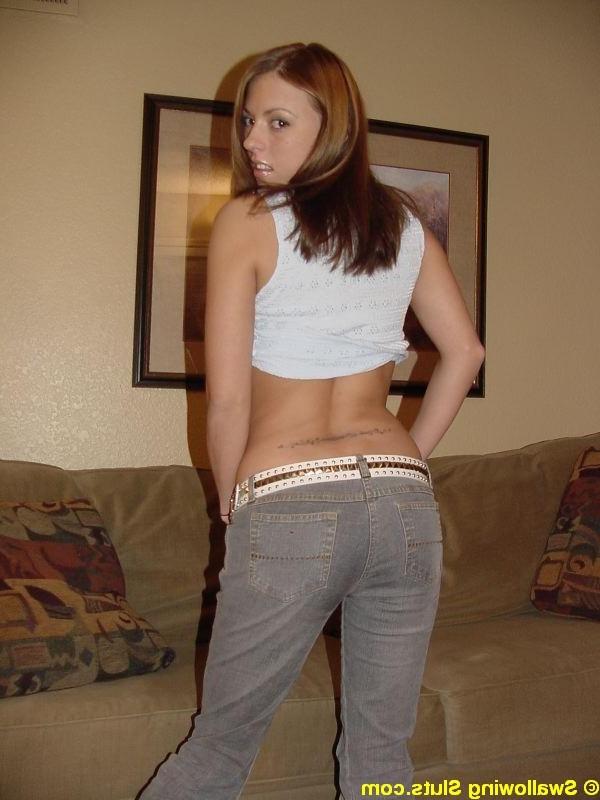 15P Teen whore swallows a huge load of thick cum