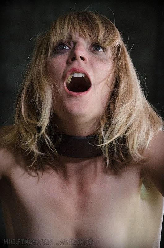 16P Mona Wails blonde milf with small tits is bound her ass and mouth toyed