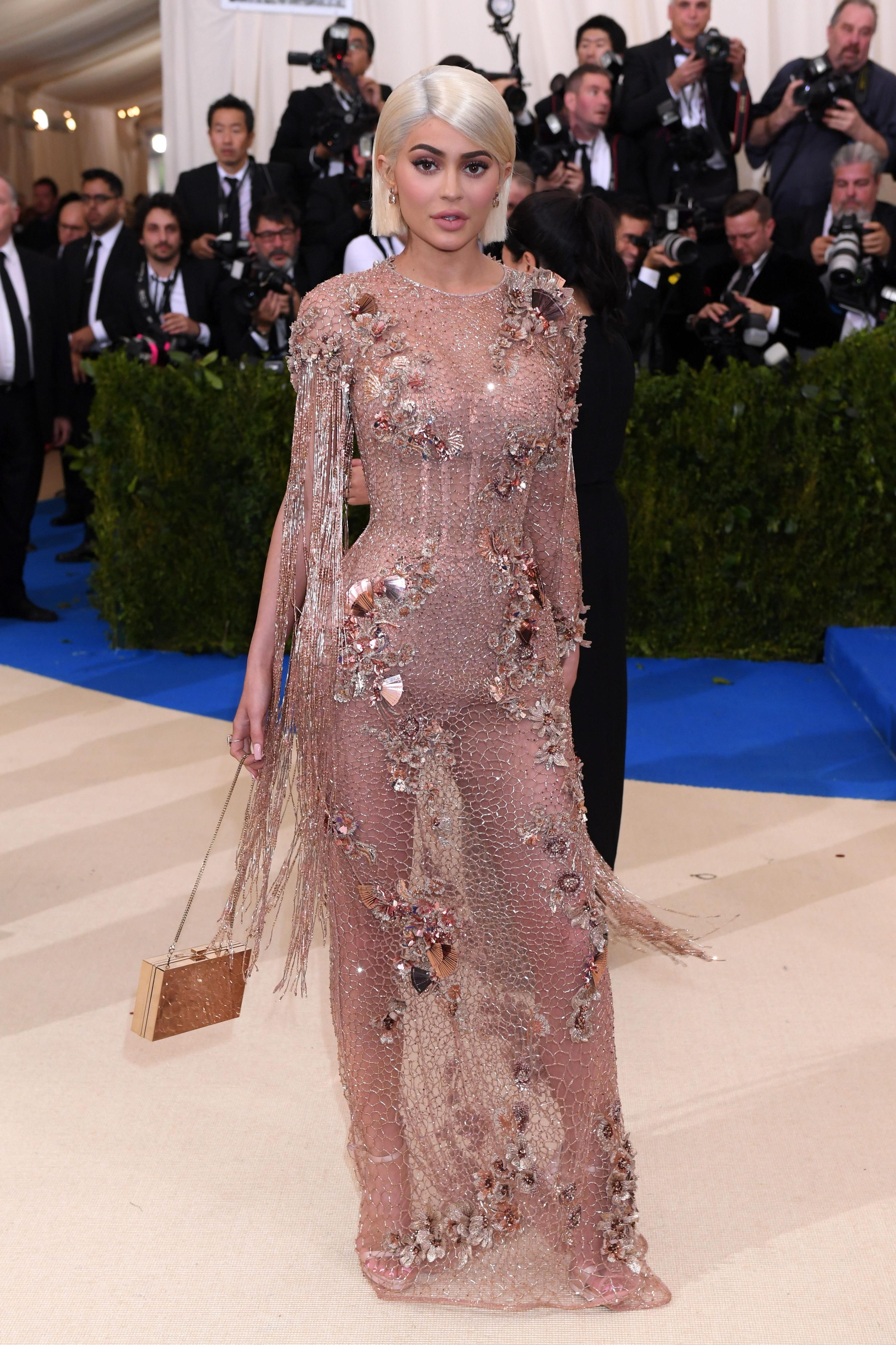 11P Kylie Jenner See-Through Dress Pics