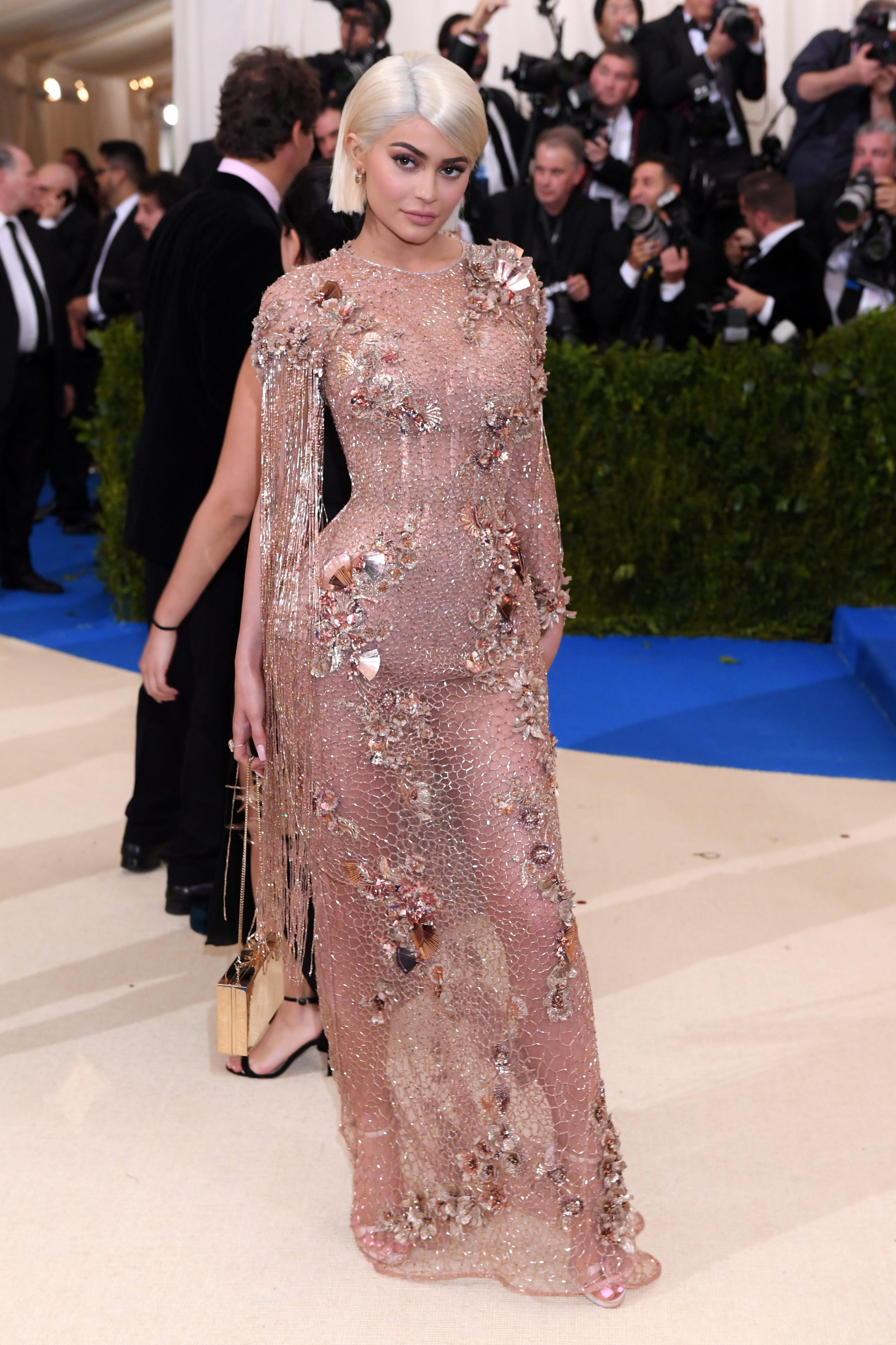 11P Kylie Jenner See-Through Dress Pics