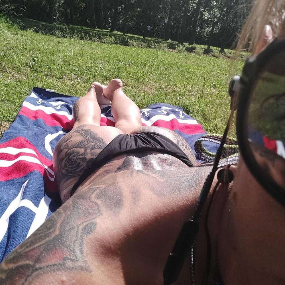 25P Hot busty Polish tattoed MILF with hard nipples