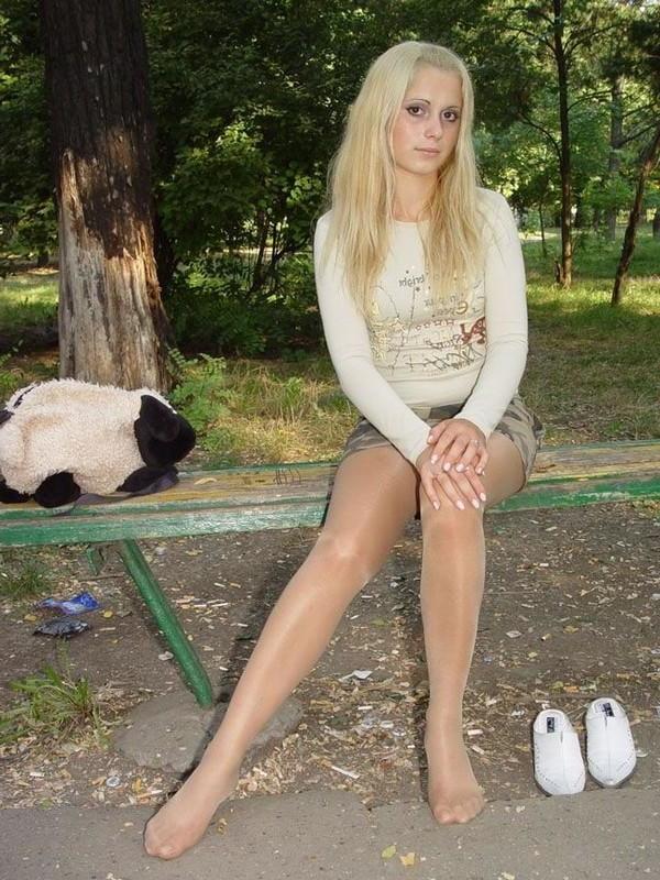 25P Russian Slags in Pantyhose