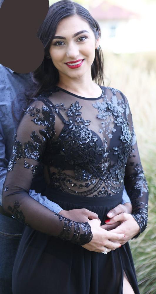 17P Latina Ass See Through Dress