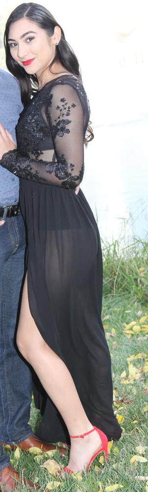 17P Latina Ass See Through Dress