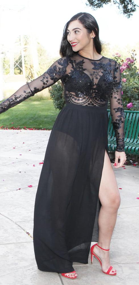17P Latina Ass See Through Dress