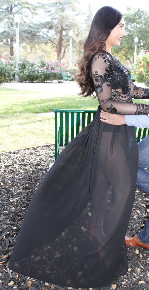 17P Latina Ass See Through Dress