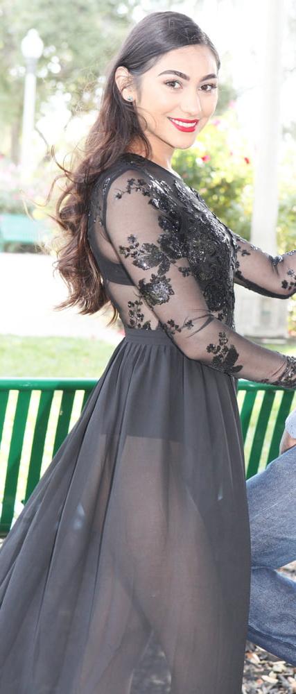 17P Latina Ass See Through Dress