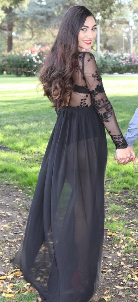 17P Latina Ass See Through Dress