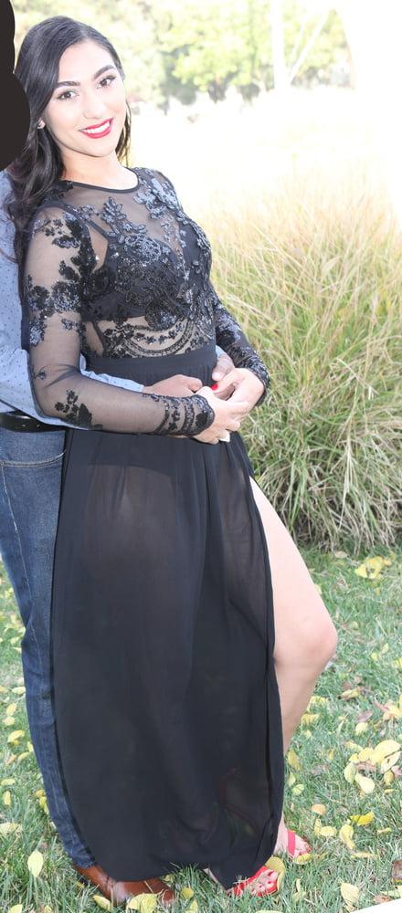 17P Latina Ass See Through Dress