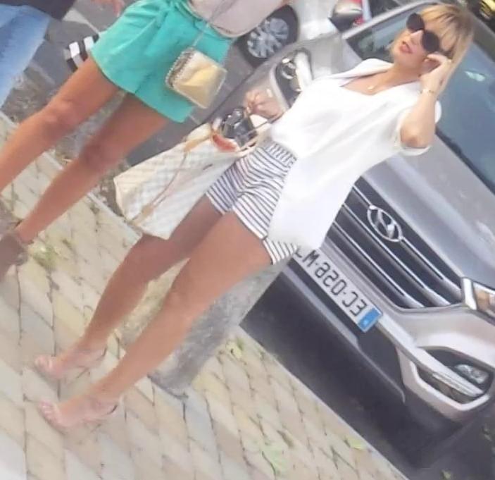 9P sexy milf mini short long legs high heels so hot