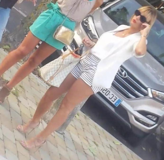 9P sexy milf mini short long legs high heels so hot