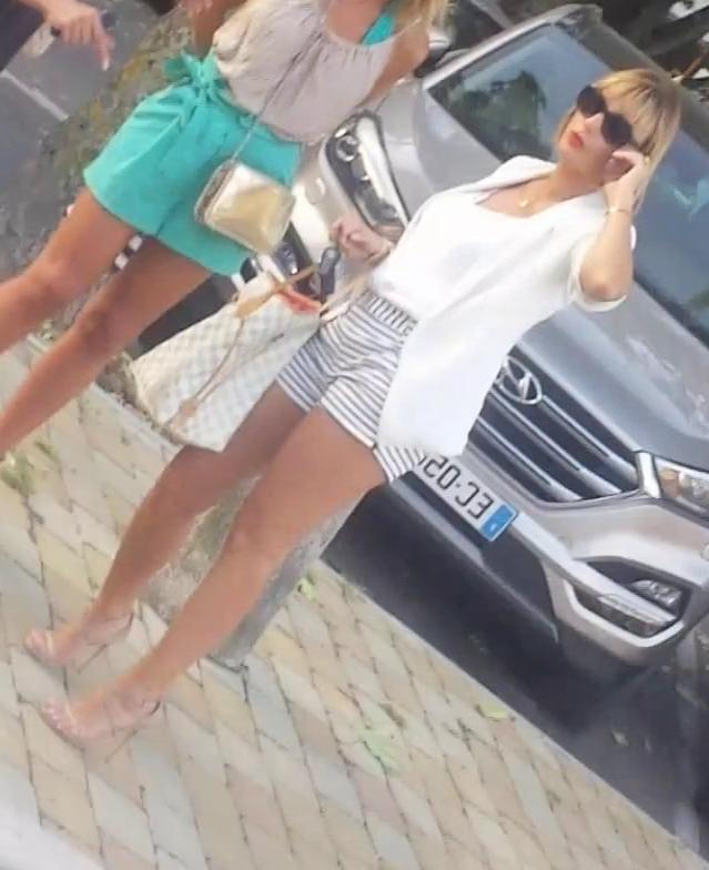 9P sexy milf mini short long legs high heels so hot
