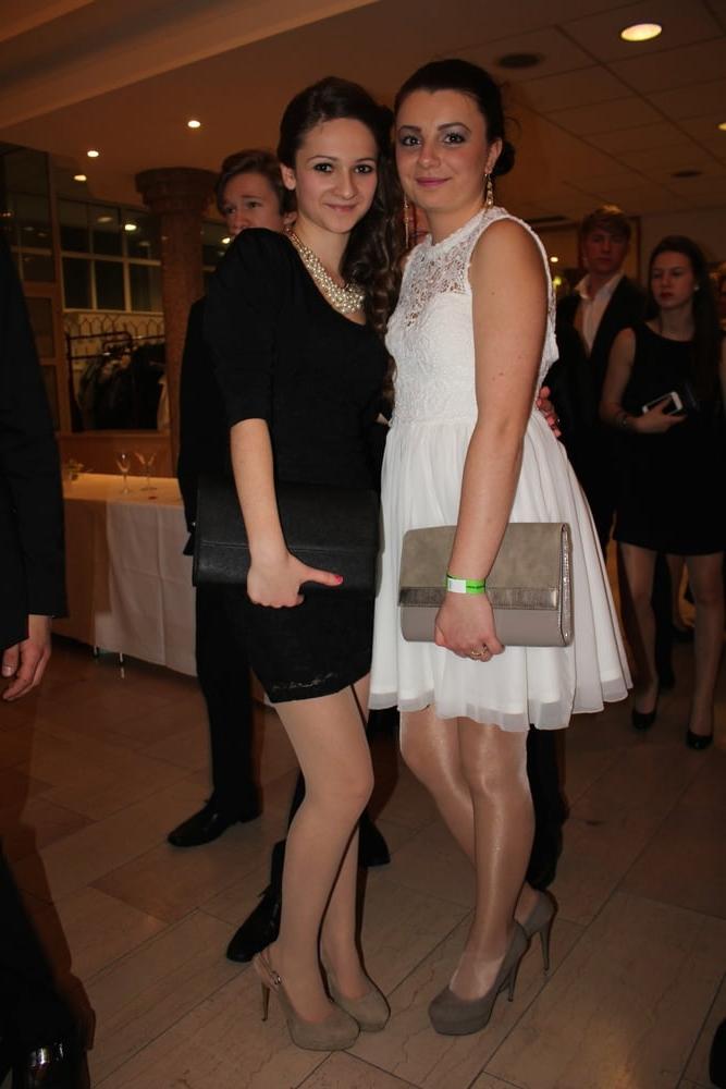 25P Teens In Formal Attire Wearing Pantyhose