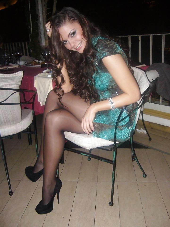 25P Teens In Formal Attire Wearing Pantyhose