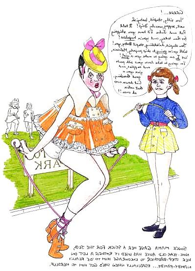 4P SISSY MARTYRIZED BY LITTLE GIRL'S